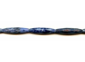 Sodalite 7x30 Faceted Oval Rice