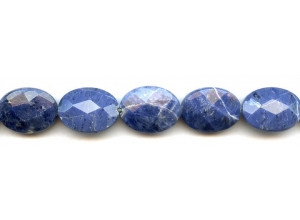 Sodalite 15x20 Faceted Flat Oval