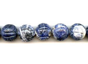 Sodalite 20mm Carved Ball