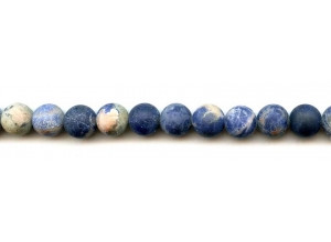 Matte Orange Sodalite 10mm Round