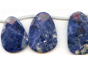 Sodalite 40-48x Faceted Fancy Drop