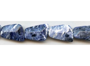 Sodalite 18x28 Faceted Flat Nugget