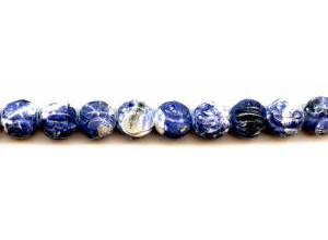 Sodalite 12mm Carved Round