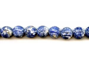 Sodalite 14mm Carved Round