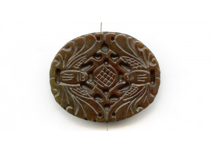 Soocho Jade 43x52 Carved Pendant