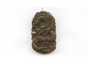 Soocho Jade 48x29 Carved Pendant