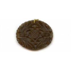 Soocho Jade 42x52 Carved Pendant