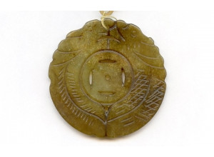 Soocho Jade 55x Carved Pendant