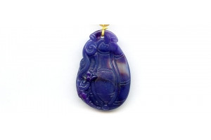 Sugilite 38x26 Carved Pendant