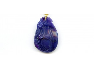 Sugilite 38x26 Carved Pendant