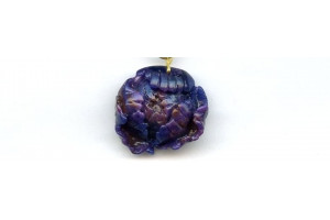 Sugilite 26x30 Carved Pendant