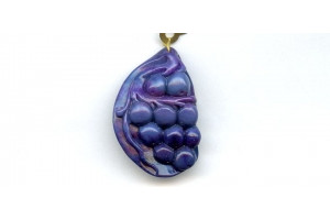 Sugilite 40x26 Carved Pendant