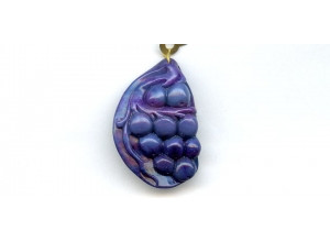 Sugilite 40x26 Carved Pendant