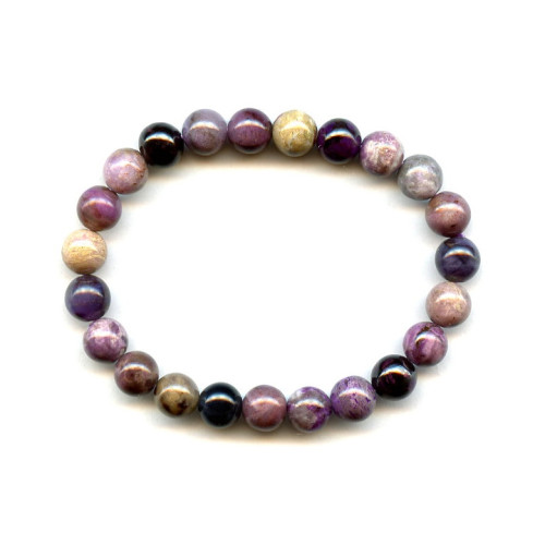 208-1153 Sugilite <br>8.5mm Round Bracelet