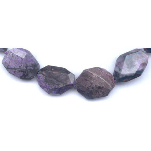 L2475-147A Sugilite <br>20x Faceted Flat Nugget