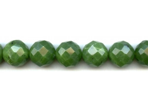 Green Jade 18mm Faceted Round