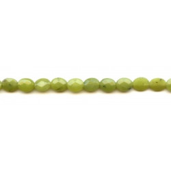 Green Jade 8x10 Faceted Flat Oval
