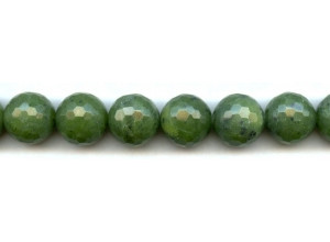 Green Jade 16mm Faceted Round