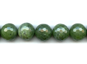 Green Jade 20mm Faceted Round