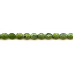 Green Jade 8x10 Faceted Flat Oval