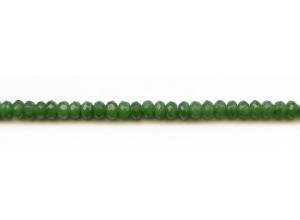 Green Jade 6mm Faceted Rondell