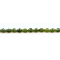 Green Jade 6x9 Faceted Flat Pear