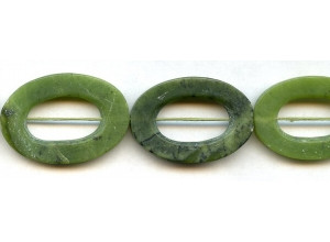 Matte Green Jade 26x38 Oval Donut