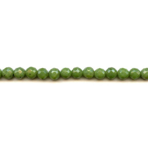 209-1335 Green Jade <br>8mm Faceted Round