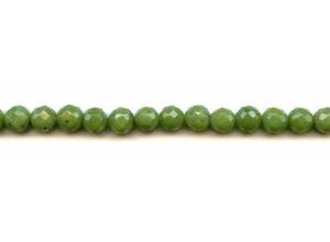 Green Jade 8mm Faceted Round