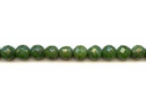 Green Jade 10mm Faceted Round