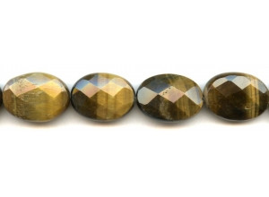 Tiger Eye 18x25 Faceted Flat Oval