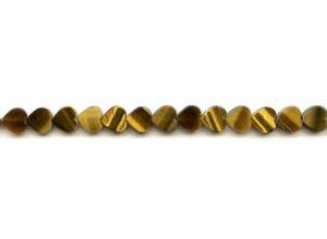 Tiger Eye 8mm Heart