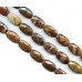 211-1002 Tiger Iron Jasper <br>20x35 Faceted Flat Oval