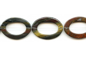 Tiger Iron Jasper 24-25x Oval Donut