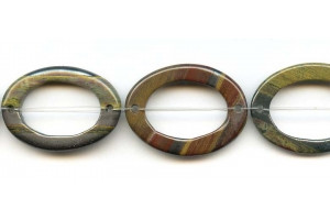 Tiger Iron Jasper 26-28x Oval Donut