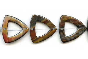 Tiger Iron Jasper 30-32x triangle Donut