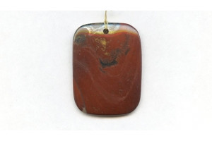 Tiger Iron Jasper 44x33 Rectangle Pendant