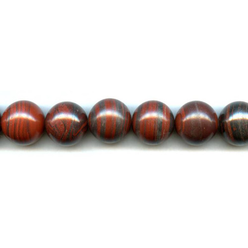 211-1062 Tiger Iron Jasper <br>18mm Round