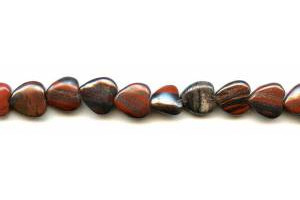 Tiger Iron Jasper 12mm Heart