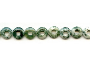 Tree Agate 12mm Donut