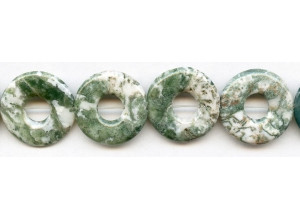 Tree Agate 25mm Donut