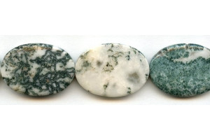 Tree Agate 25x35 Flat Oval