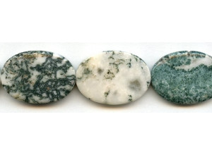 Tree Agate 25x35 Flat Oval