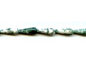 Tree Agate 9x22 Teardrop