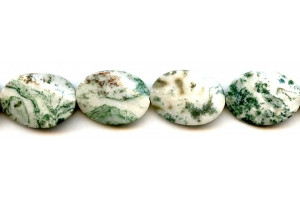 Tree Agate 18x25 Twist Flat Oval