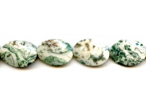 Tree Agate 18x25 Twist Flat Oval