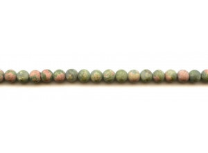 Matte Unakite 6mm Round