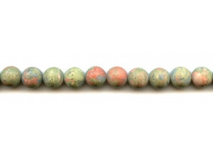 Matte Unakite 10mm Round