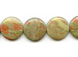 Unakite 30mm Puffy Coin