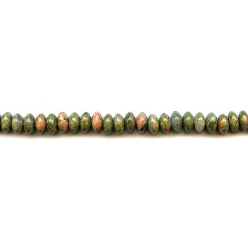 213-1092 Unakite <br>8mm Rondell